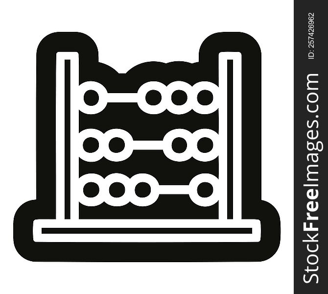 traditional abacus icon symbol