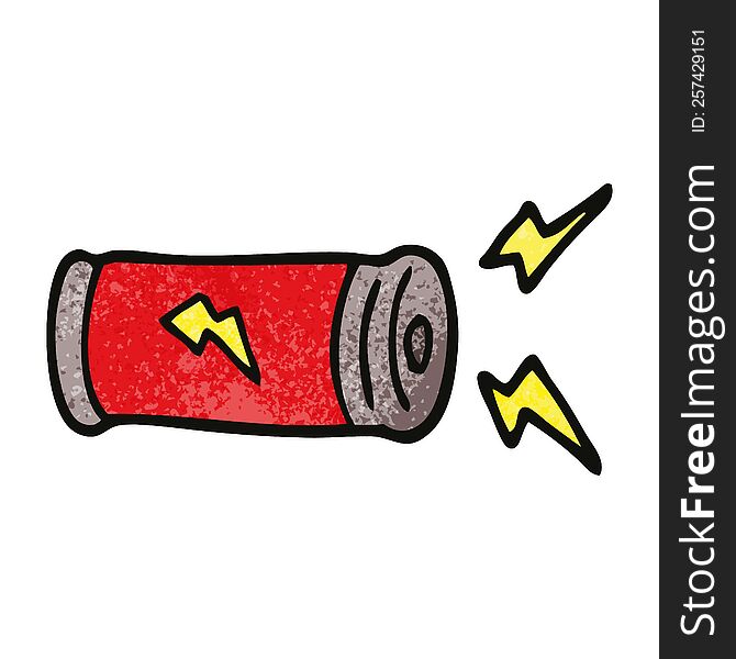 Cartoon Doodle Electric Battery