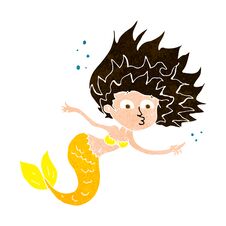 Cartoon Mermaid Stock Image Cartoon Mermaid Stock Image
