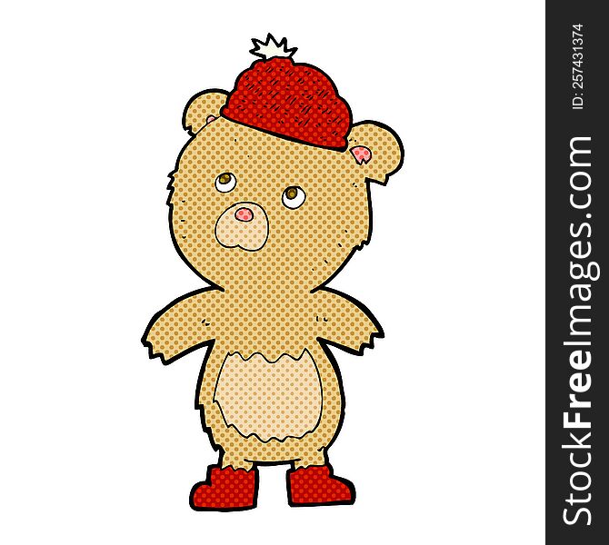 cartoon bear in hat