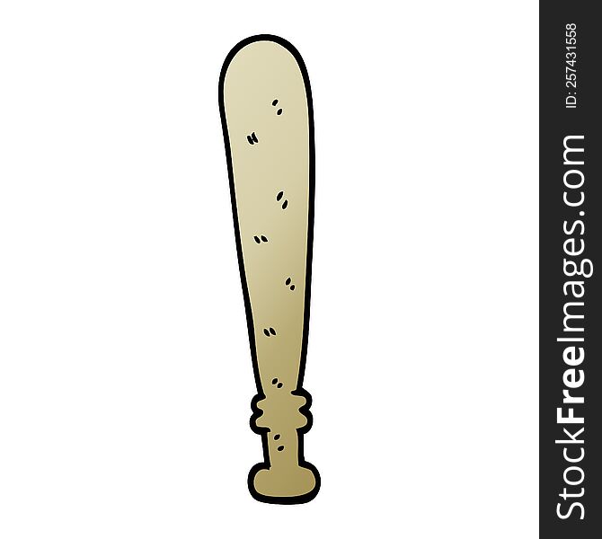 vector gradient illustration cartoon baseball bat