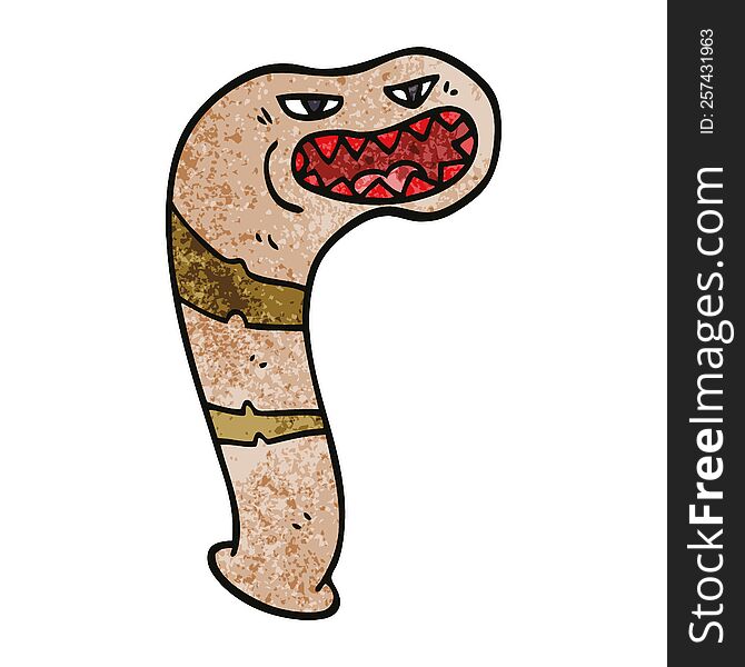 Cartoon Doodle Monster Leech