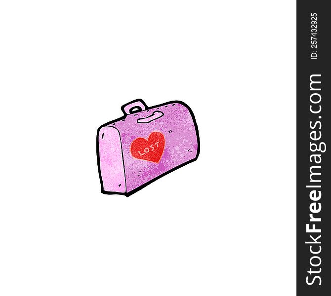 cartoon luggage