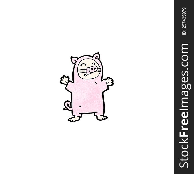 cartoon pig costume