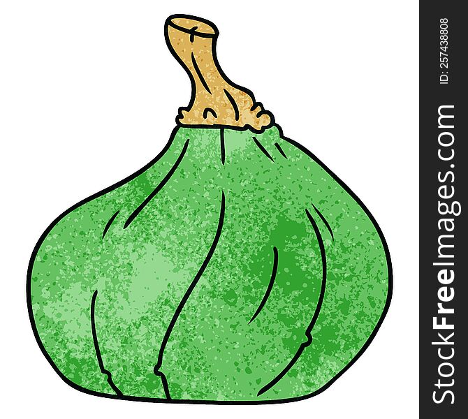 Textured Cartoon Doodle Of A Pumpkin