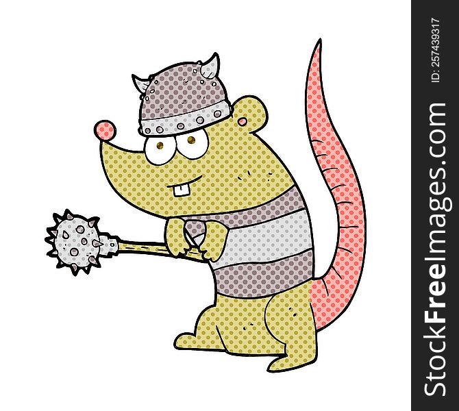 cartoon rat warrior