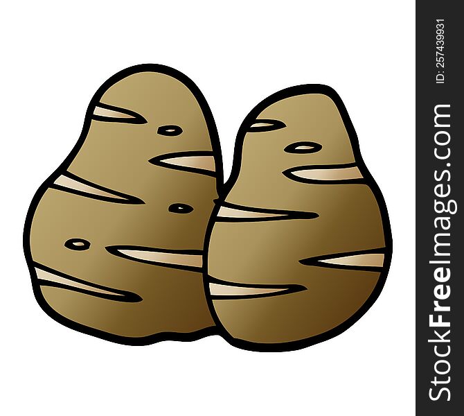 Cartoon Doodle Potatoes