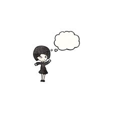 Free Cartoon Goth Girl Royalty Free Stock Image - 257440486