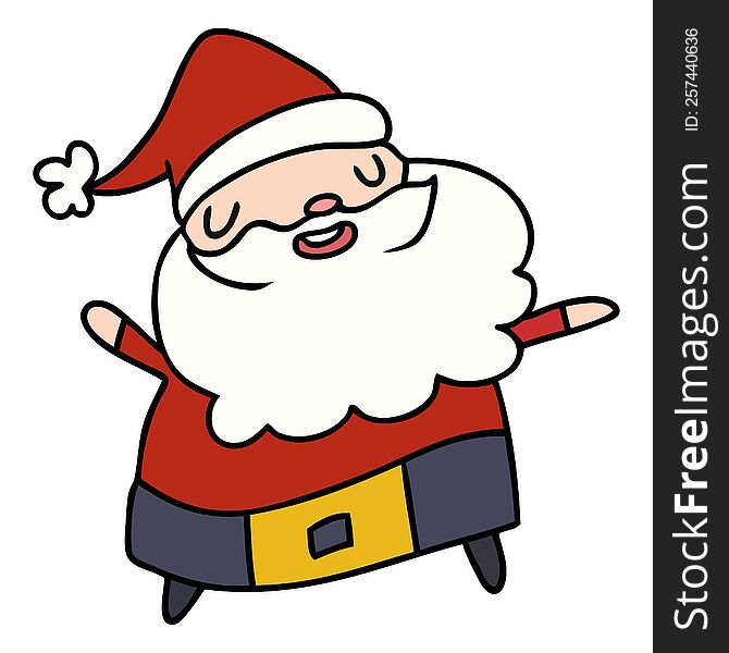 Cartoon Kawaii Of Santa Claus