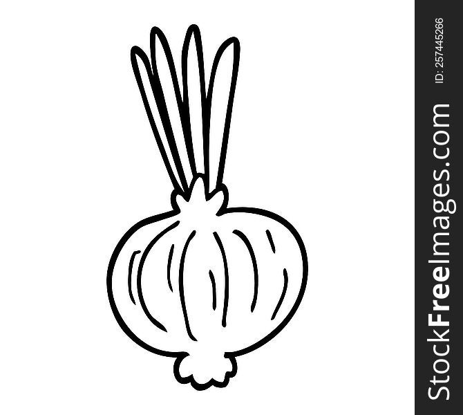 line drawing cartoon onion