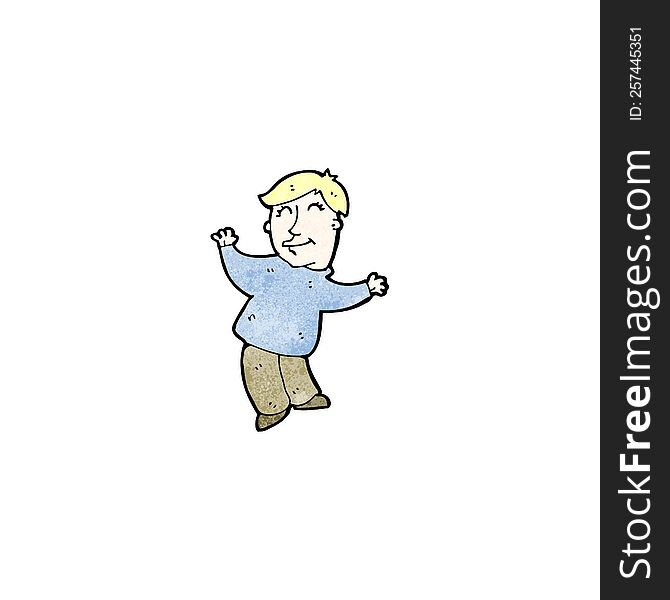 cartoon dancing man