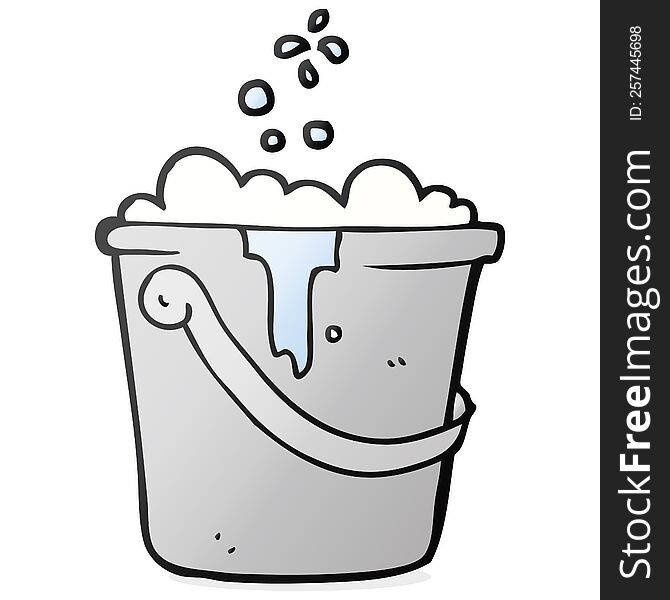 Cartoon Cleaning Bucket