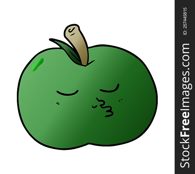cartoon high quality apple. cartoon high quality apple