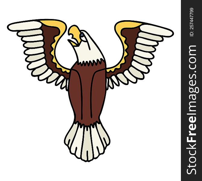 traditional tattoo of an american eagle