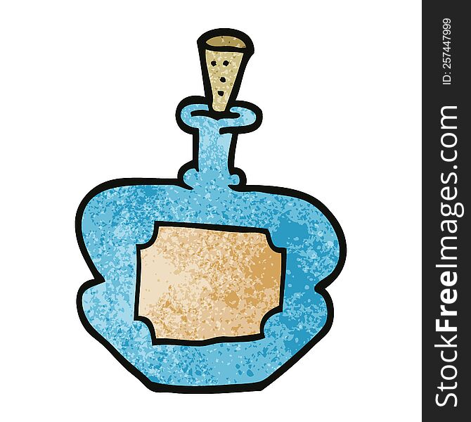 cartoon doodle perfume bottle