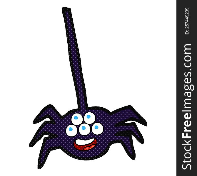 Cartoon Halloween Spider