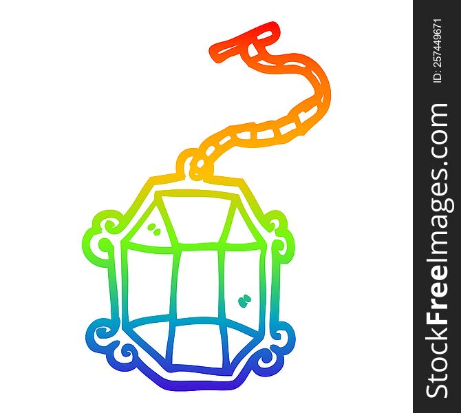 rainbow gradient line drawing of a cartoon big jewelery