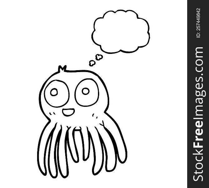 Thought Bubble Cartoon Spider