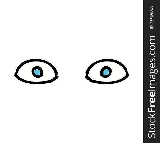 cartoon staring eyes