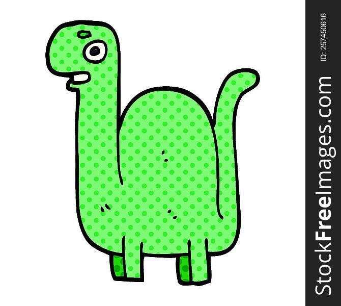 Cartoon Doodle Prehistoric Dinosaur