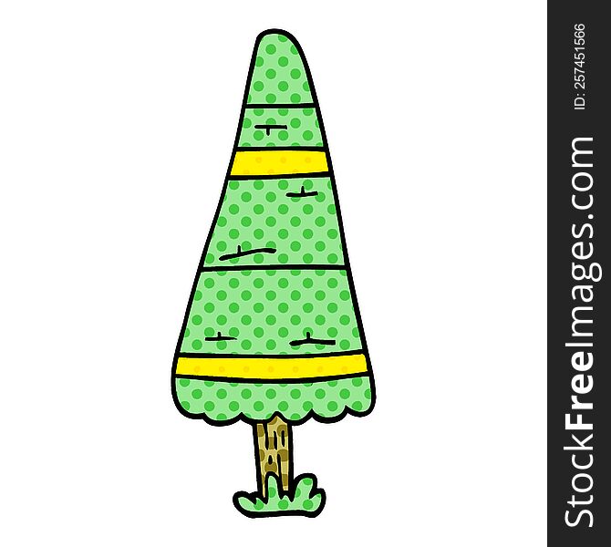 Cartoon Doodle Christmas Tree