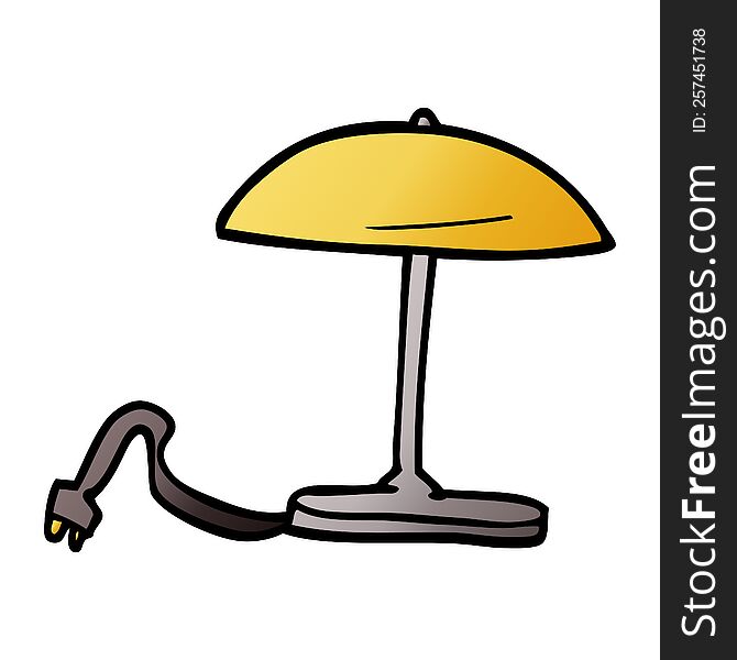 cartoon doodle lamp