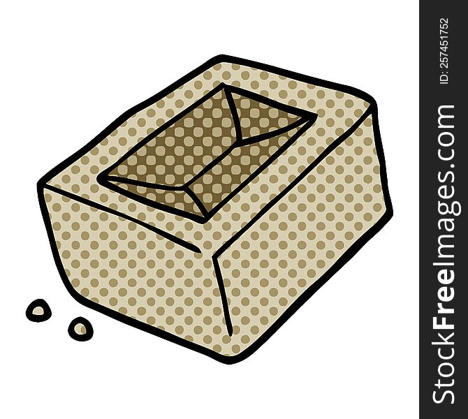 cartoon doodle brick