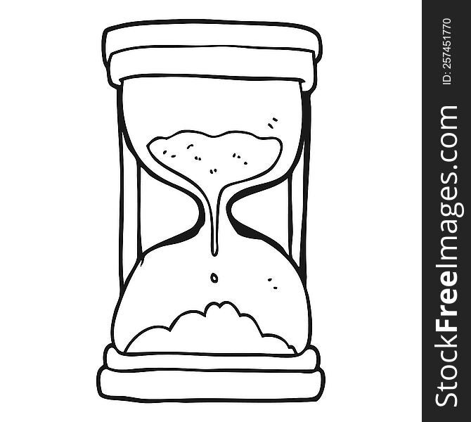 black and white cartoon timer