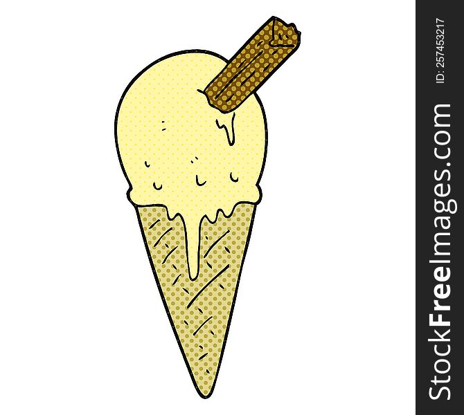 cartoon ice cream cone