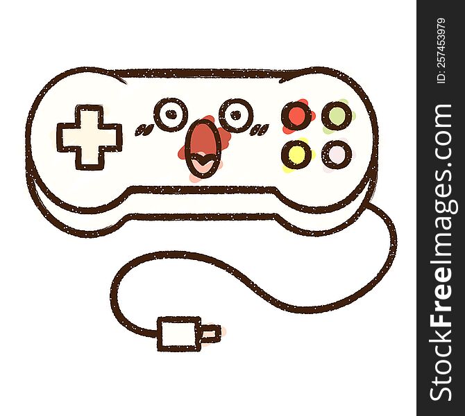 Console Controller Chalk Drawing