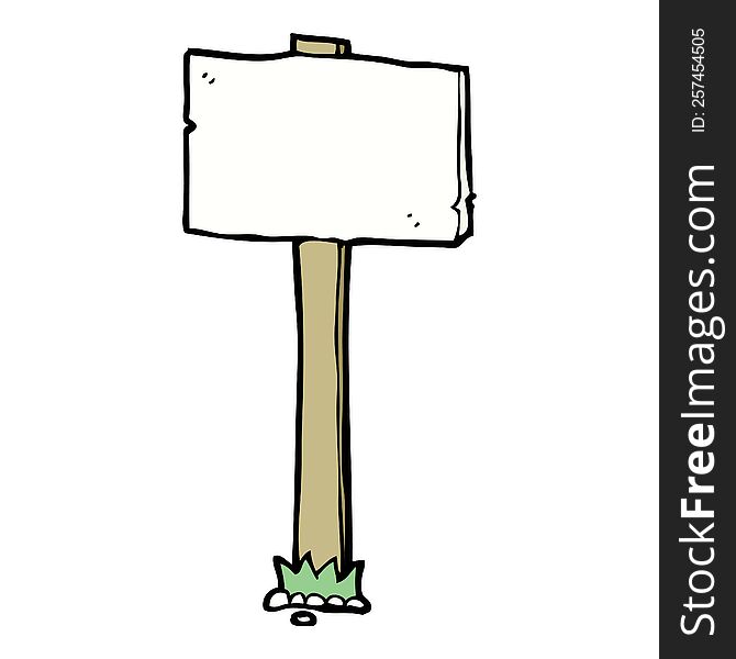 cartoon signpost