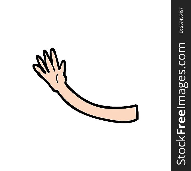 Cartoon Arm Gesture