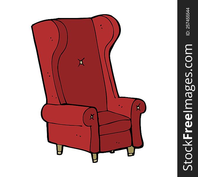 cartoon old chair