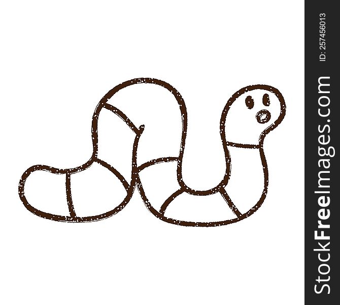 Snake Charcoal Drawing
