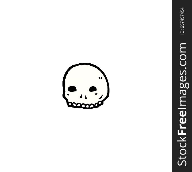 cartoon skull symbol