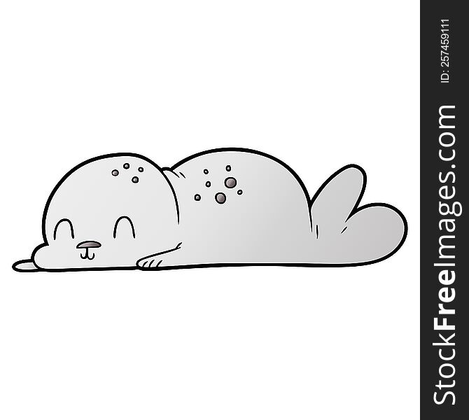 cute cartoon seal pup. cute cartoon seal pup