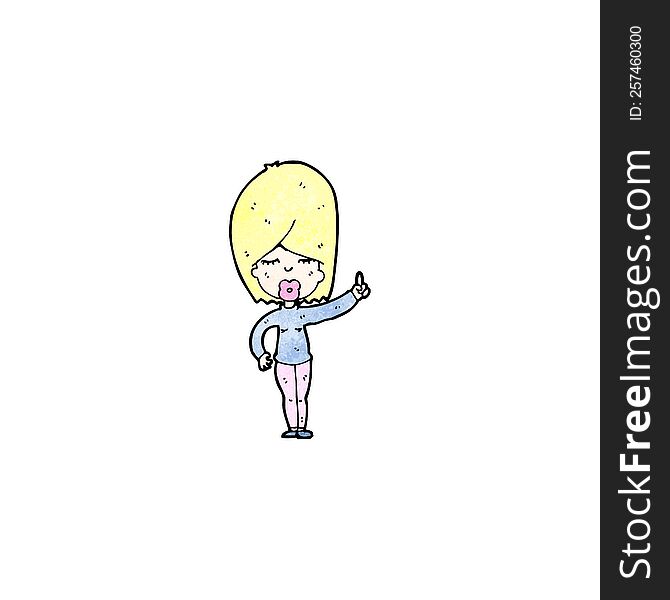 Cartoon Blond Woman