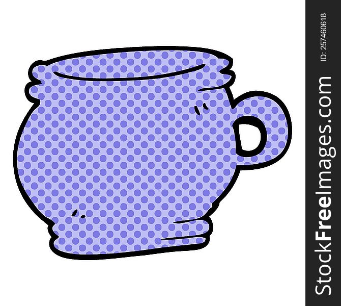 cartoon doodle cup