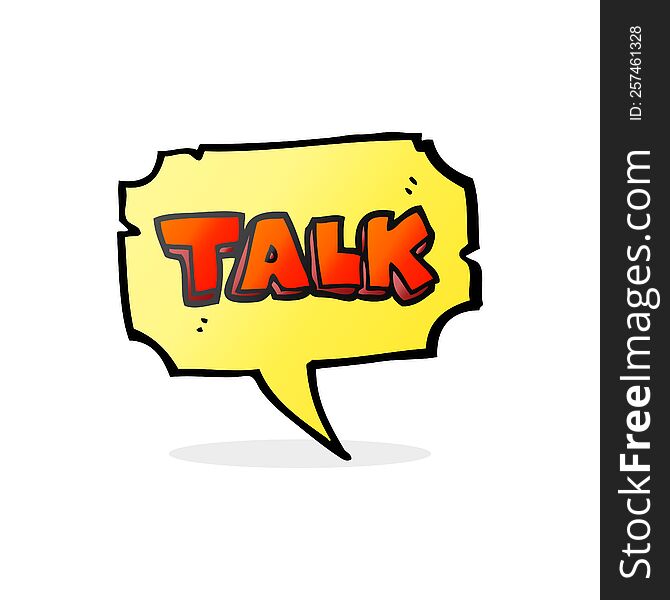 cartoon talk symbol