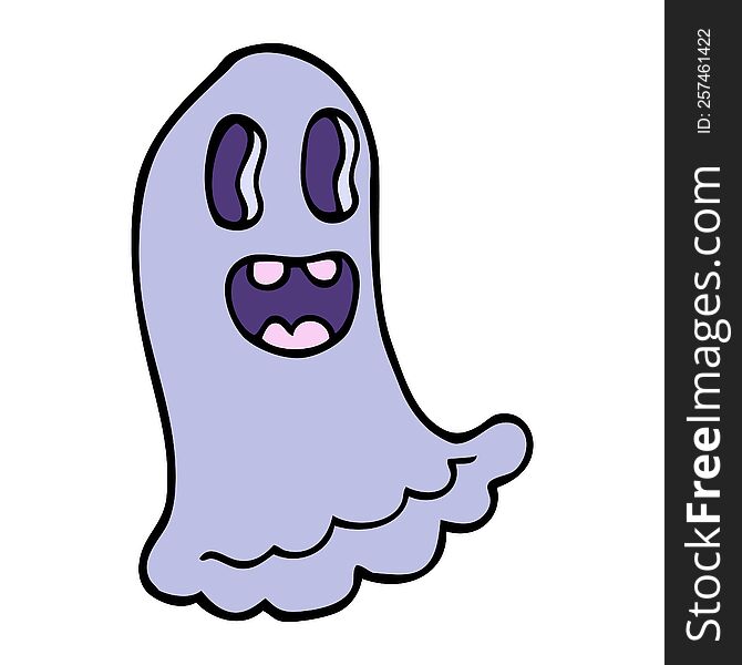 cartoon doodle spooky ghost