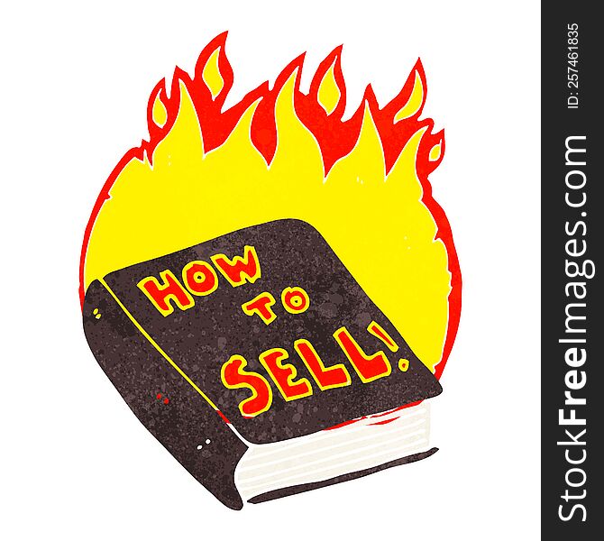 cartoon how to sell book