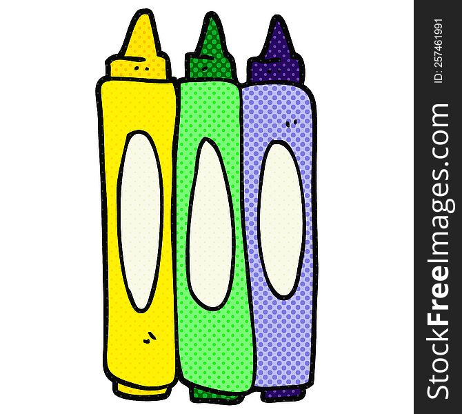 Cartoon Crayons