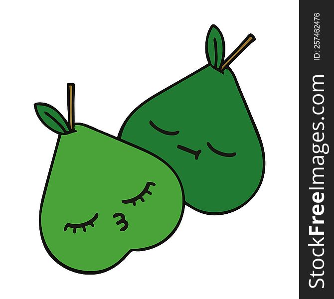 Cute Cartoon Pears