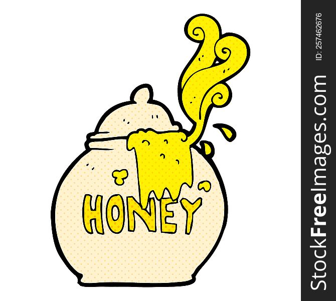 Cartoon Honey Pot