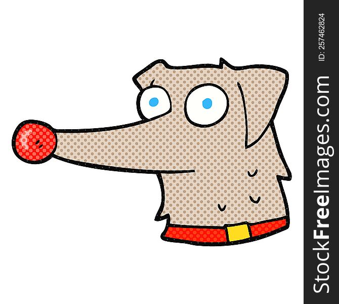 Cartoon Dog With Collar