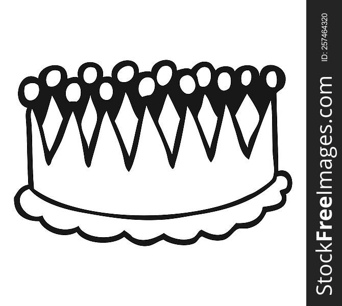 Black And White Cartoon Crown