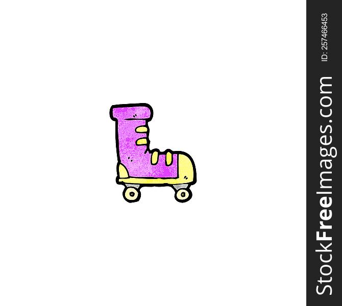 cartoon roller boot