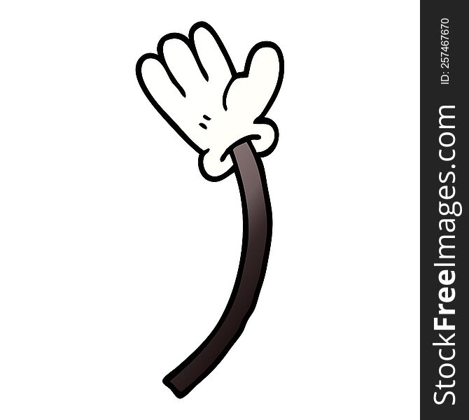 cartoon doodle of a hand gesture