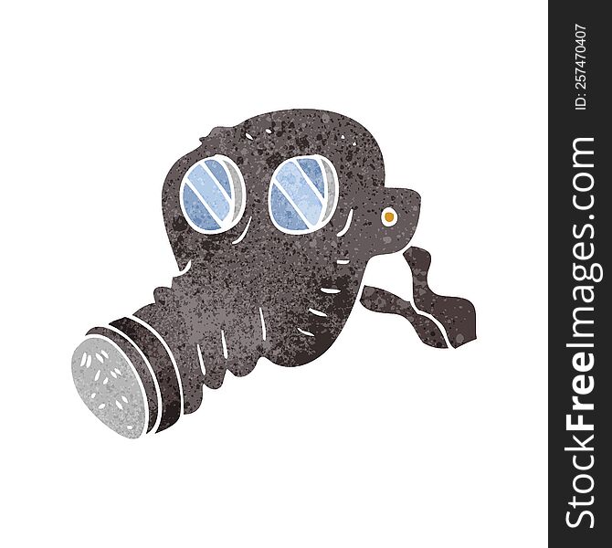 Retro Cartoon Gas Mask