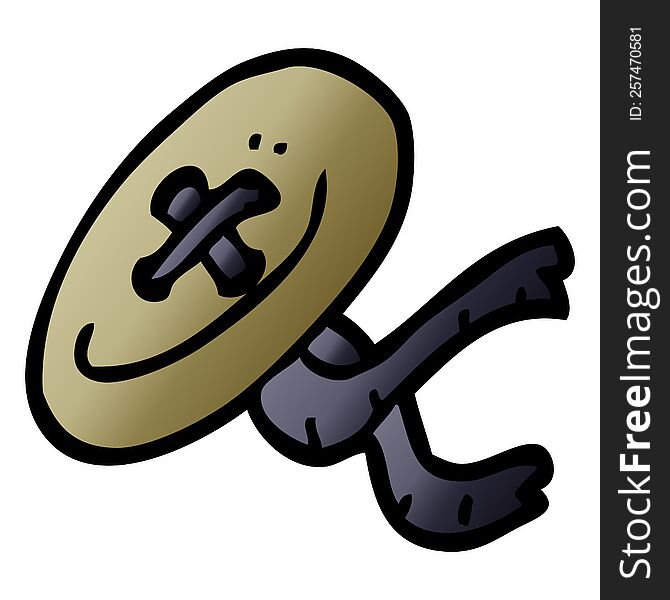 cartoon doodle button